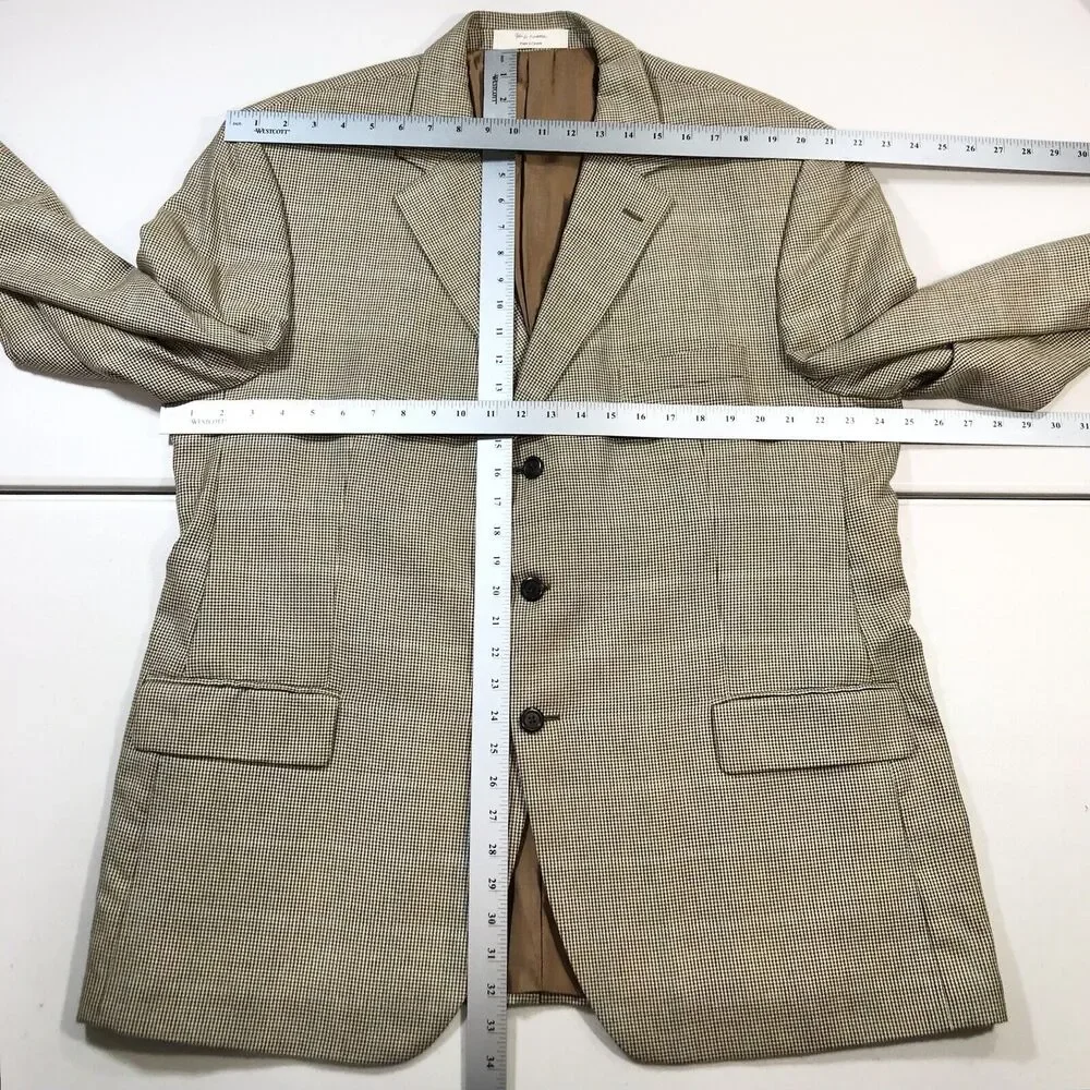 John W Nordstrom Loro Piana Cashmere, Silk Houndstooth Men's Blazer 48R Canada